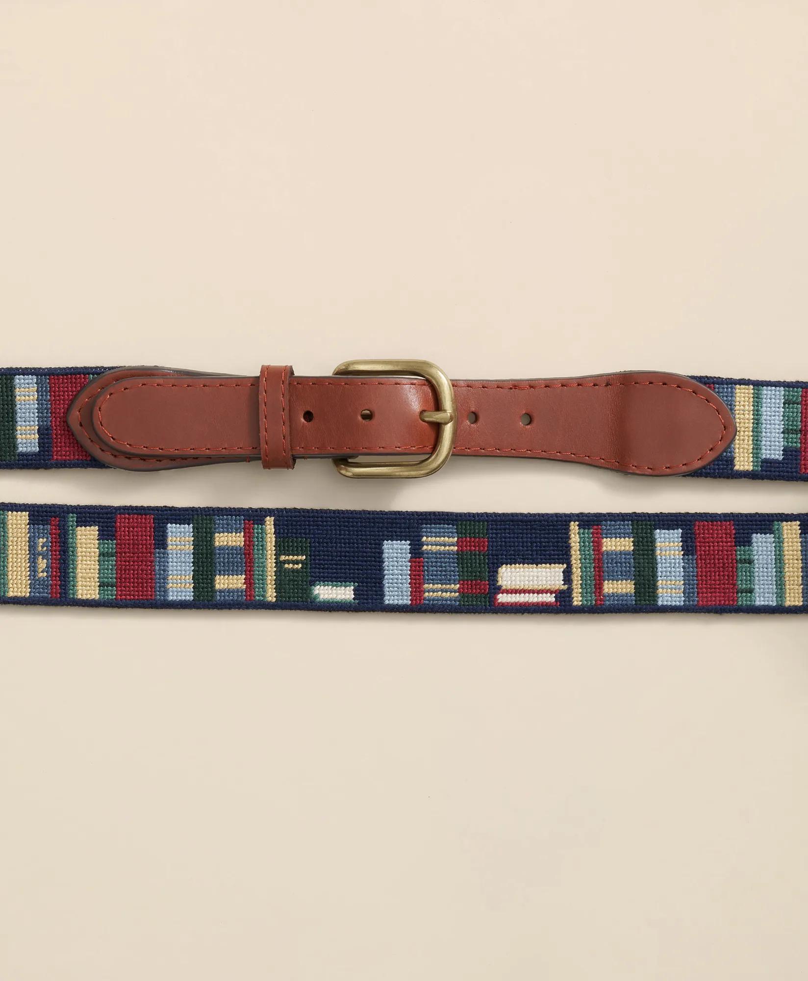 Smathers & Branson Needlepoint Bookcase Belt, image 2