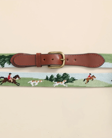 Smathers & Branson Needlepoint Fox Belt, image 2