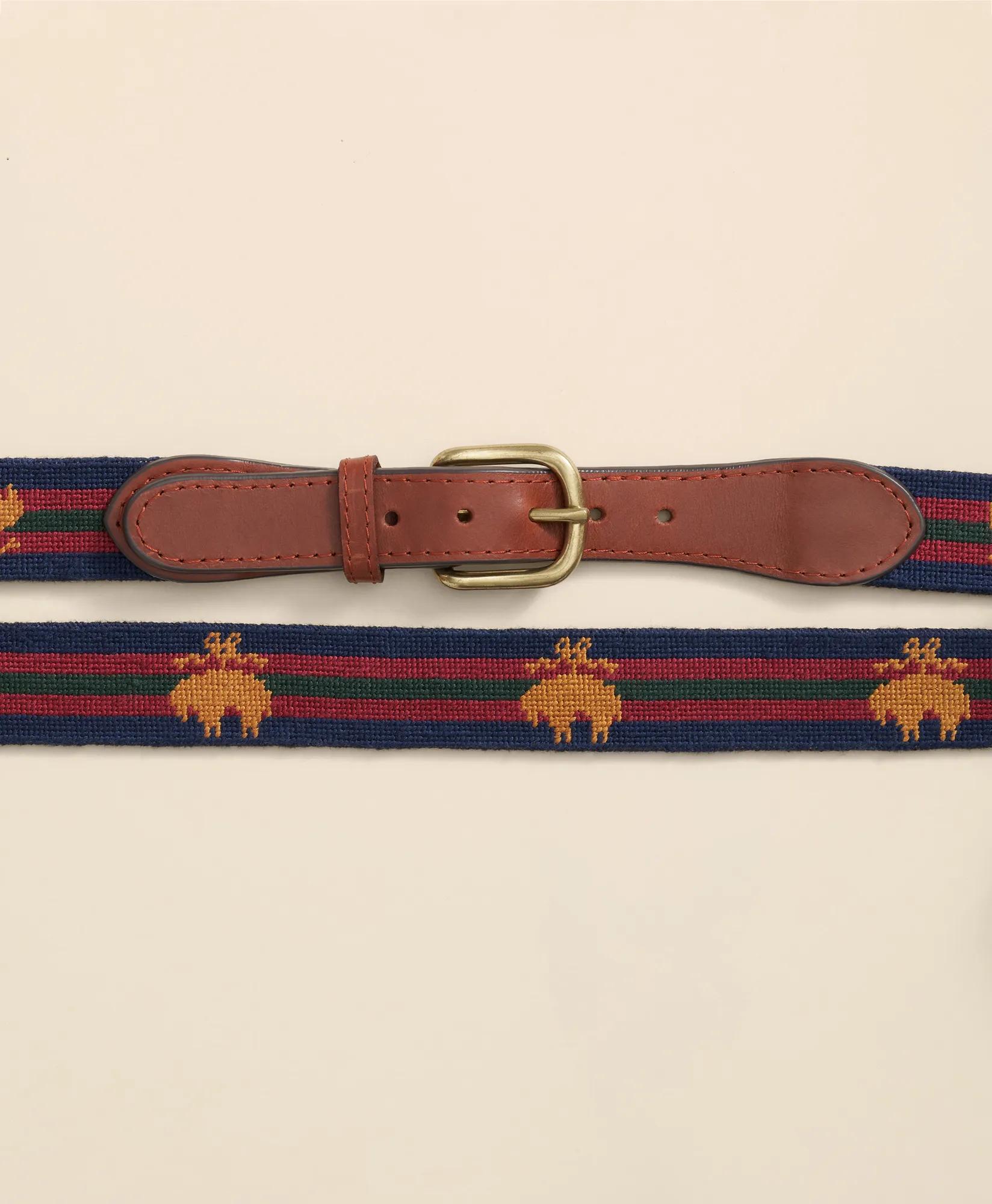 Smathers & Branson Needlepoint Golden Fleece® Belt, image 2