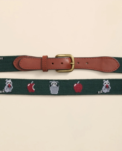 Smathers & Branson Needlepoint Racoon Belt, image 2