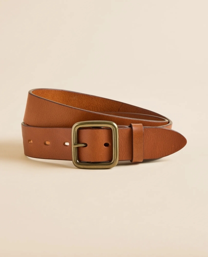 Leather Square Buckle Belt, image 1