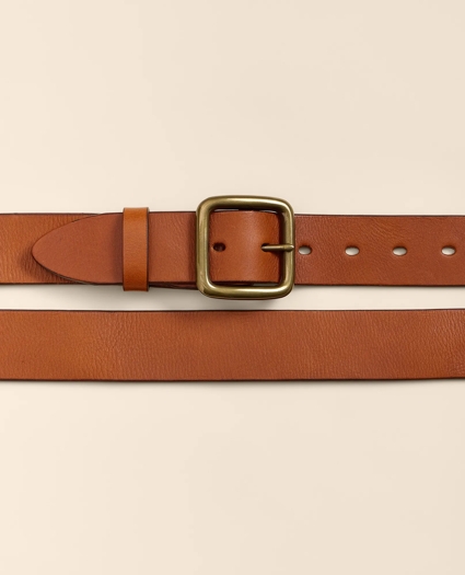 Leather Square Buckle Belt, image 2