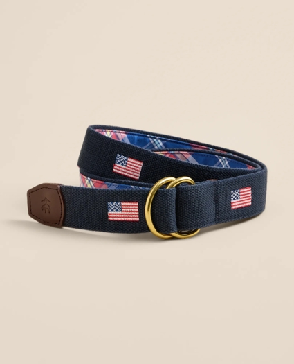 Cotton Flag Embroidered Belt, image 1