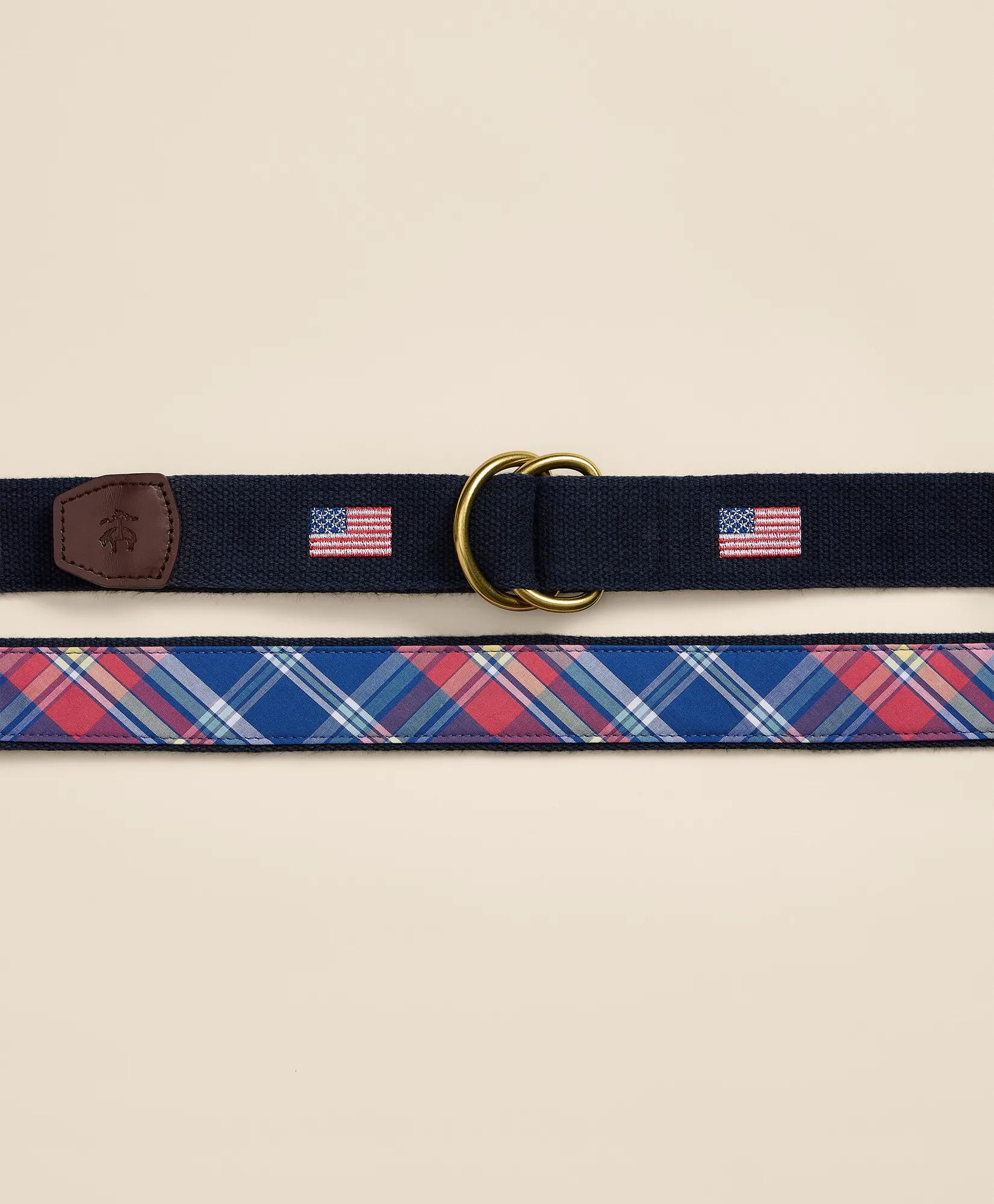 Cotton Flag Embroidered Belt, image 2
