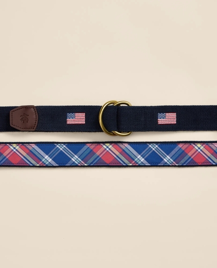 Cotton Flag Embroidered Belt, image 2
