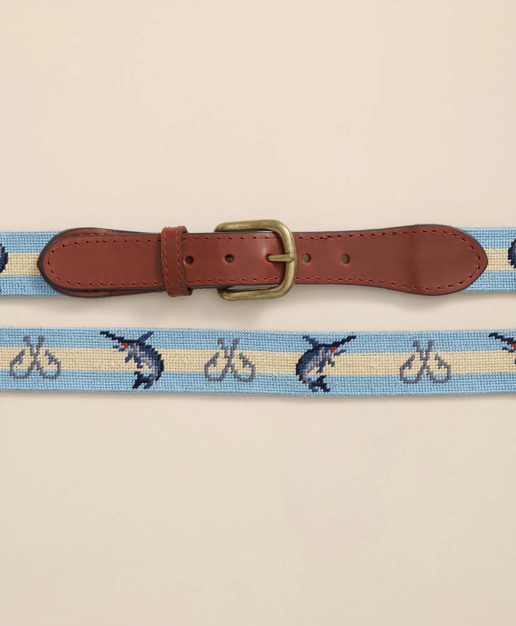 Smathers & Branson Needlepoint Marlin Belt, image 2