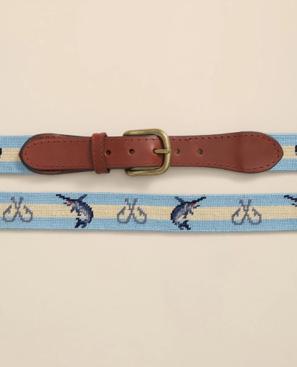 Smathers & Branson Needlepoint Marlin Belt, image 2
