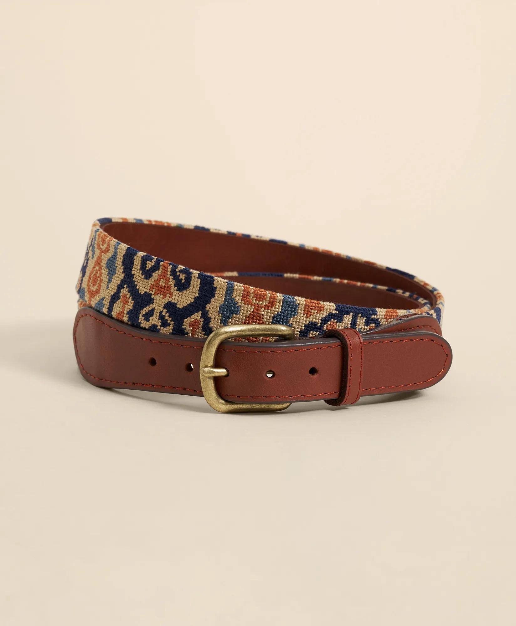 Smathers & Branson Needlepoint Ikat Belt, image 1