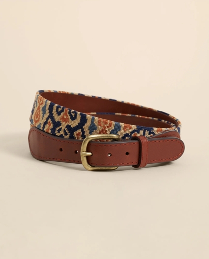 Smathers & Branson Needlepoint Ikat Belt, image 1