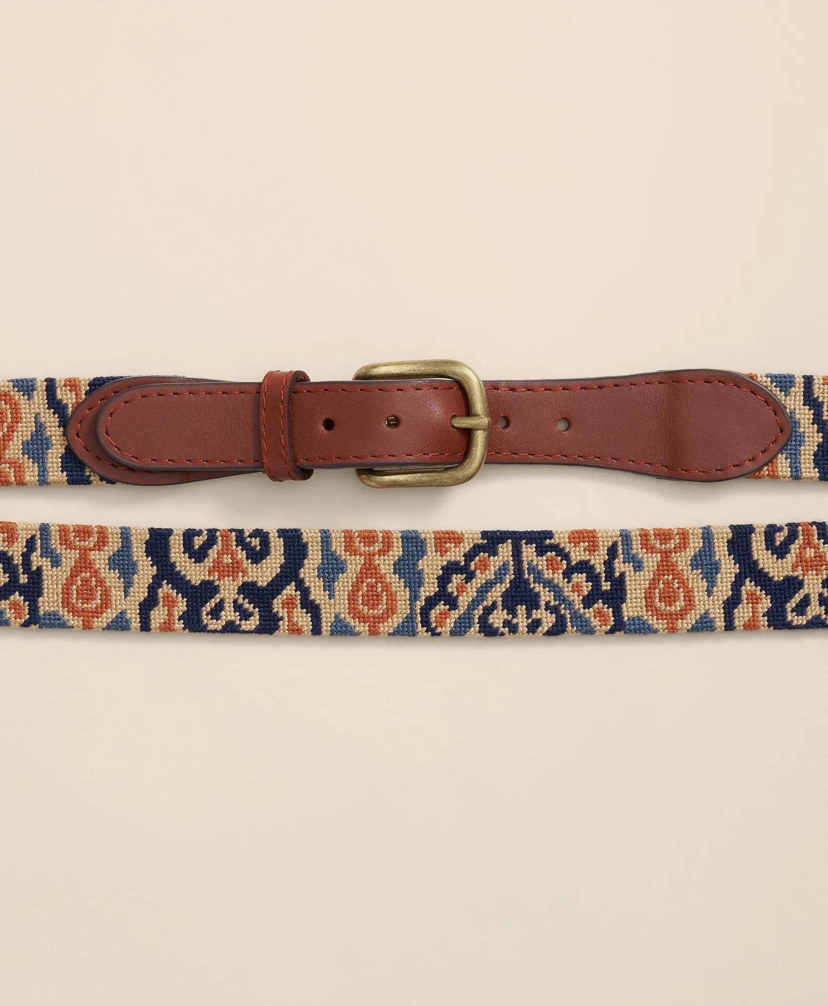 Smathers & Branson Needlepoint Ikat Belt, image 2