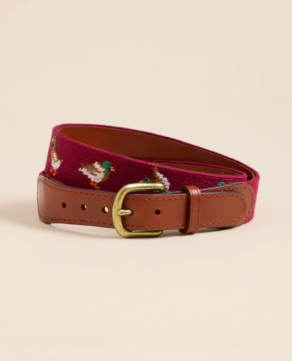 Smathers & Branson Needlepoint Mallard-Chicks Belt