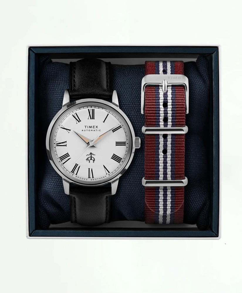 Brooks Brothers x Timex® Marlin Automatic, Silver-Tone