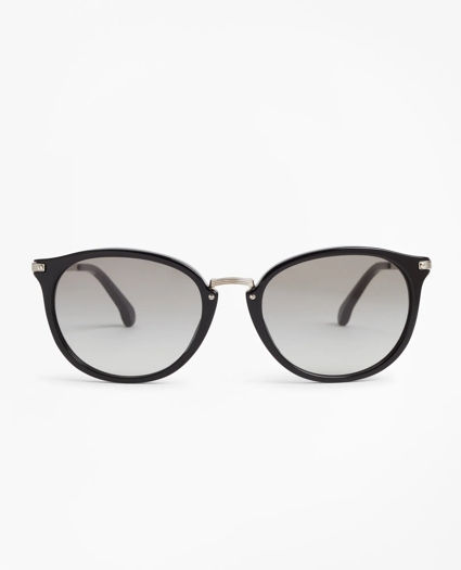 Black Classic Round Sunglasses, image 2