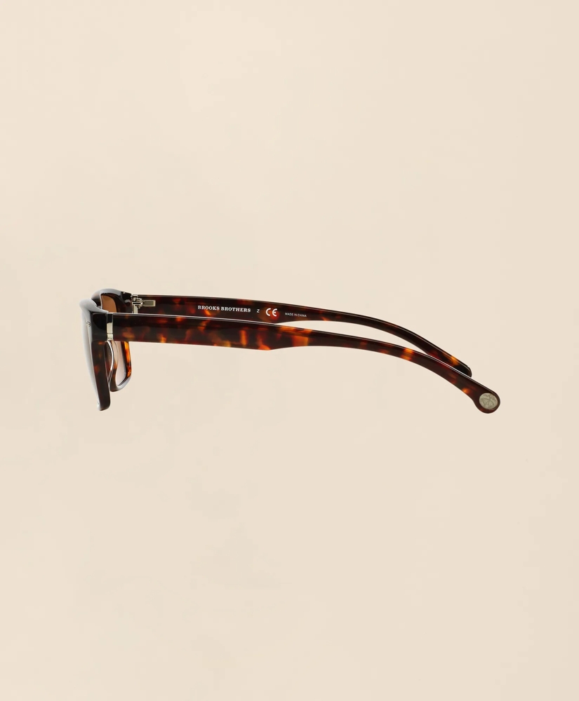 Tortoise Rectangular Frame Sunglasses, image 3
