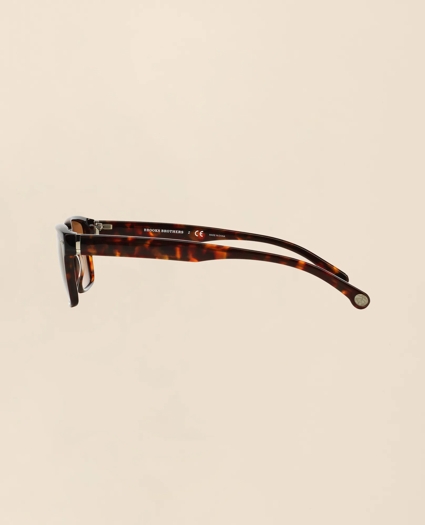 Tortoise Rectangular Frame Sunglasses, image 3