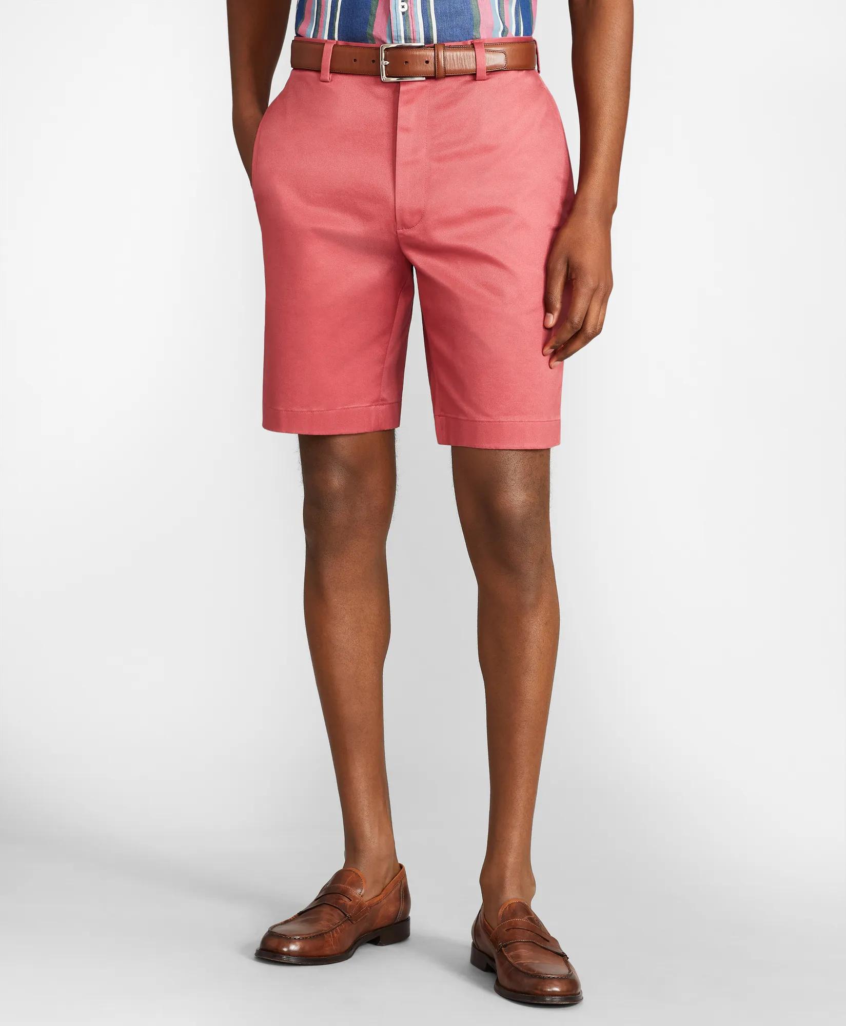 9" Flat Front Stretch Advantage Chino® Shorts, image 1