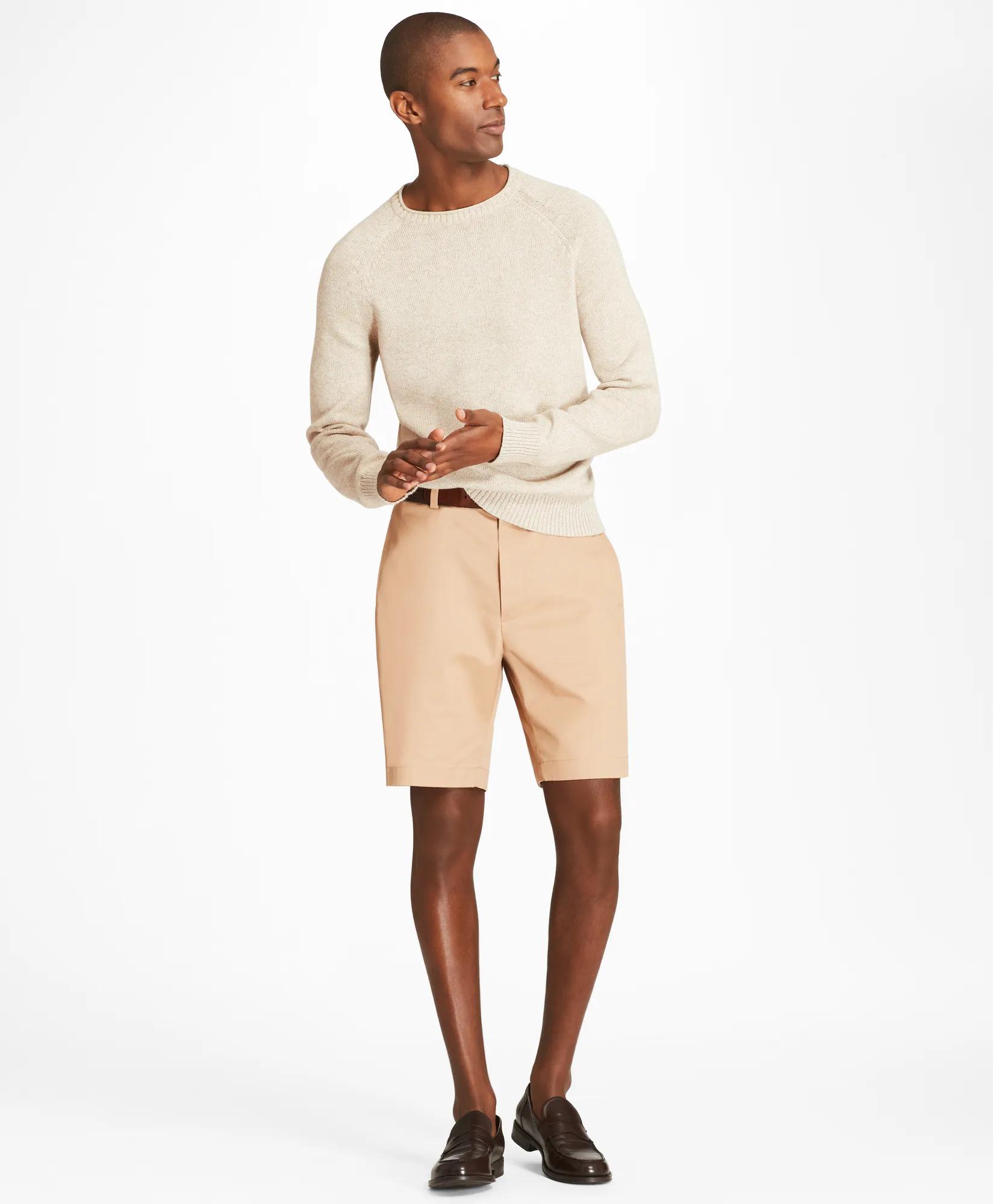 9" Flat Front Stretch Advantage Chino® Shorts, image 2