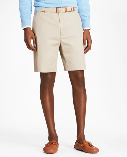 9" Flat Front Stretch Advantage Chino® Shorts, image 1