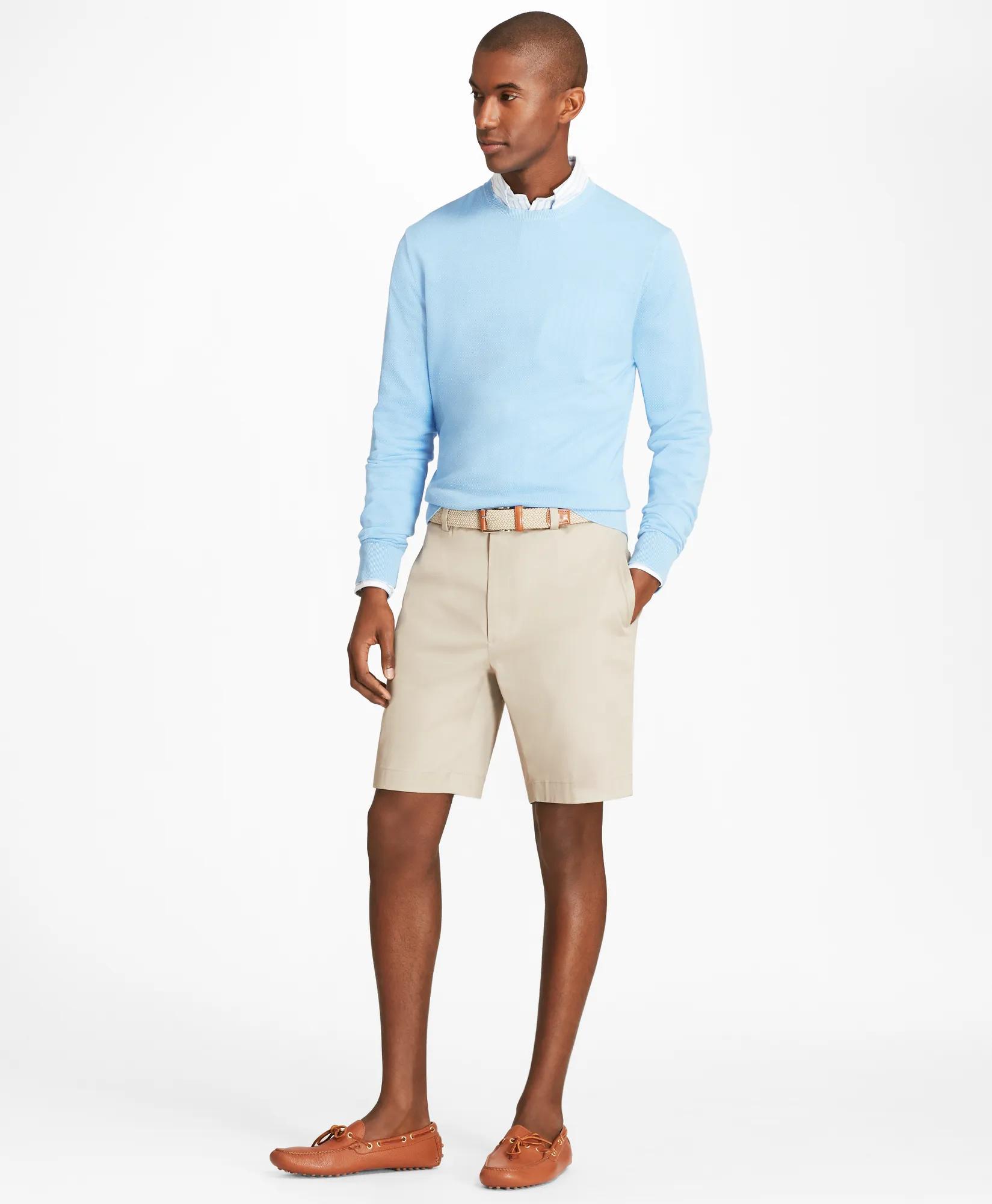 9" Flat Front Stretch Advantage Chino® Shorts, image 2