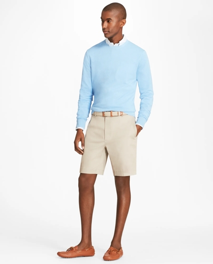 9" Flat Front Stretch Advantage Chino® Shorts, image 2