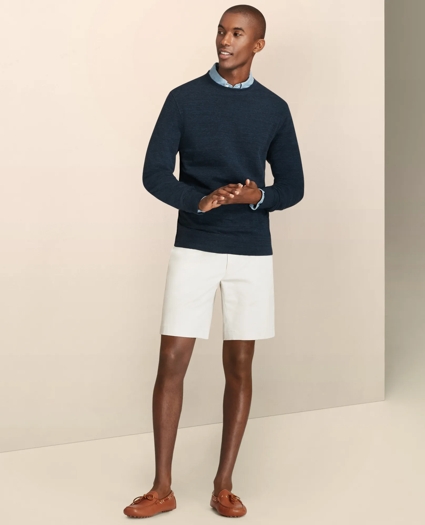 9" Flat Front Stretch Advantage Chino® Shorts, image 2