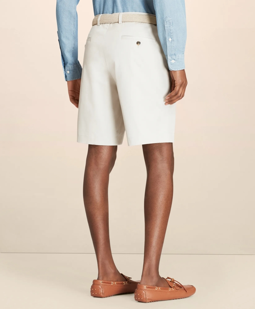 9" Flat Front Stretch Advantage Chino® Shorts, image 3