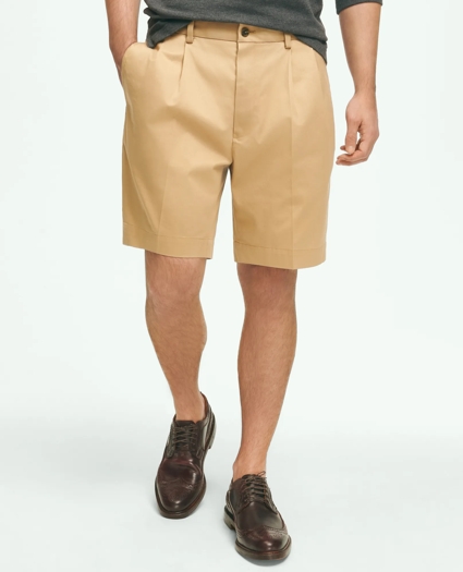 8" Pleat Front Stretch Advantage Chino® Shorts, image 1