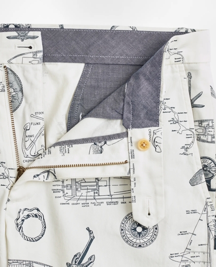 Nautical Print Shorts, image 4