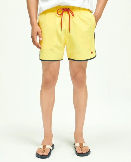 5" Stretch Montauk Solid Swim Trunks, image 1
