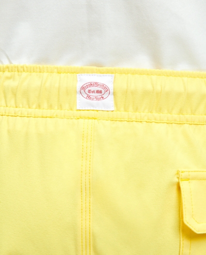 5" Stretch Montauk Solid Swim Trunks, image 4