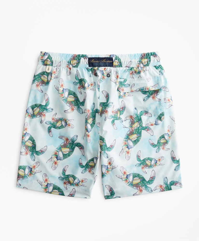 Montauk 6" Turtle Print Swim Trunks, image 4