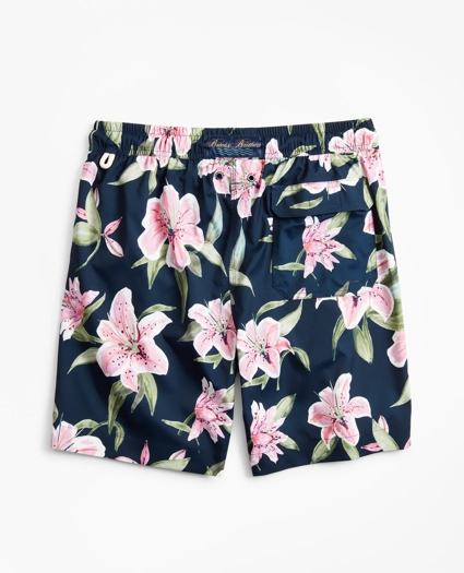 Montauk 6" Lily Print Swim Trunks, image 5