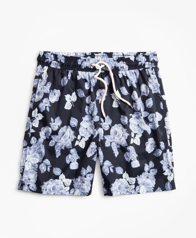 Montauk 6" Floral Print Swim Trunks