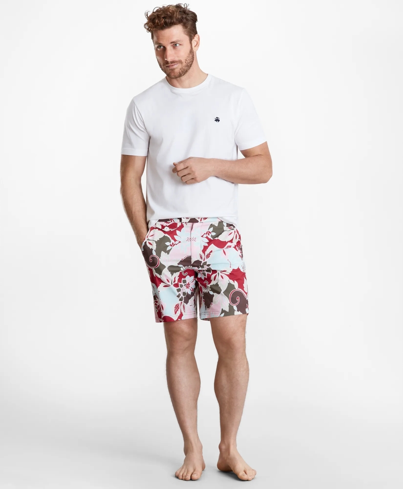 Newport 7" Floral Swim Trunks, image 2