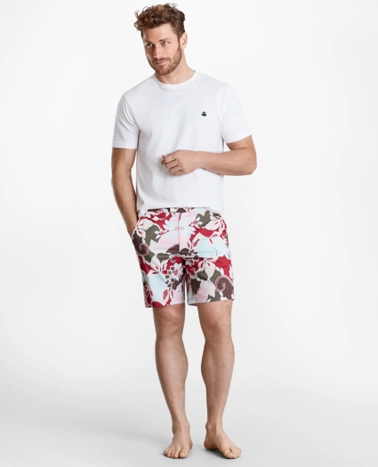 Newport 7" Floral Swim Trunks, image 2