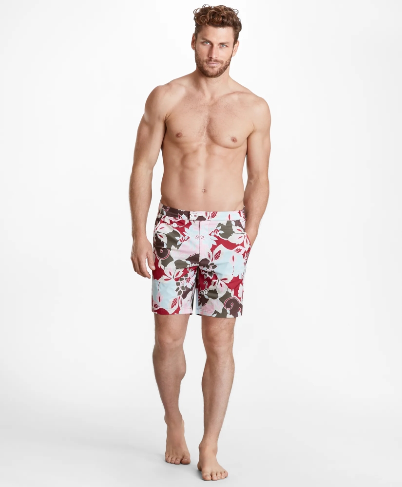Newport 7" Floral Swim Trunks, image 3