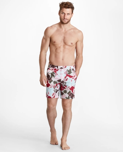 Newport 7" Floral Swim Trunks, image 3