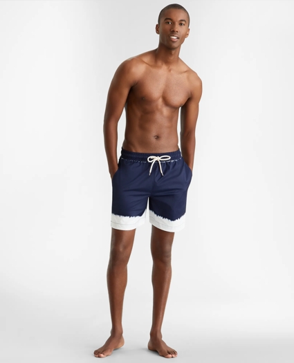 Montauk 6" Tie-Dye Print Swim Trunks, image 2