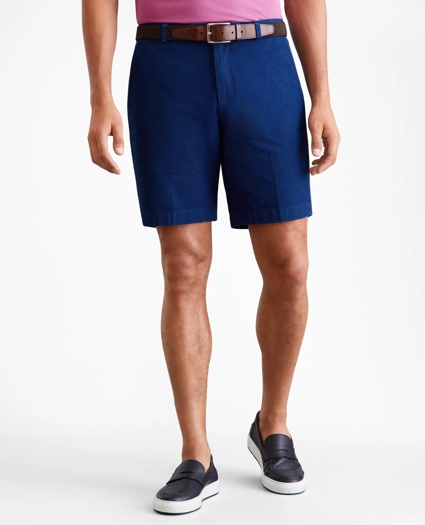 10" Indigo Broken Twiil Shorts, image 1
