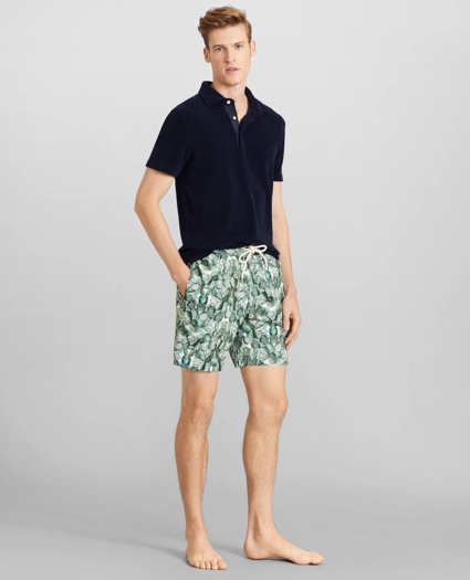 Montauk 6" Cactus Print Swim Trunks, image 2
