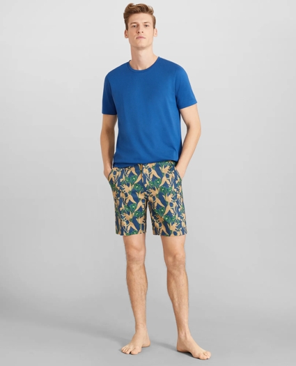 Newport 7" Monkey Print Swim Trunks, image 2