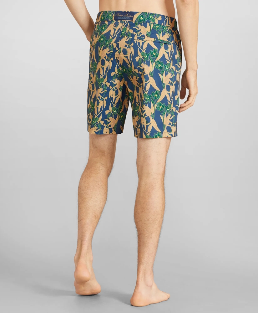 Newport 7" Monkey Print Swim Trunks, image 4