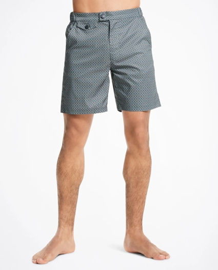 Newport 7" Geo Print Swim Trunks, image 1