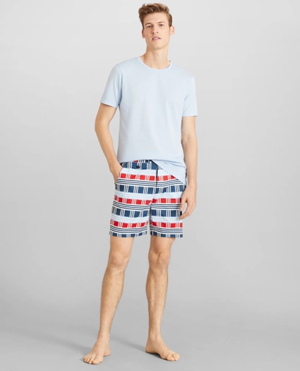 Newport 7" Multi-Stripe Swim Trunks, image 2