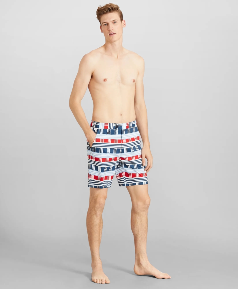 Newport 7" Multi-Stripe Swim Trunks, image 3
