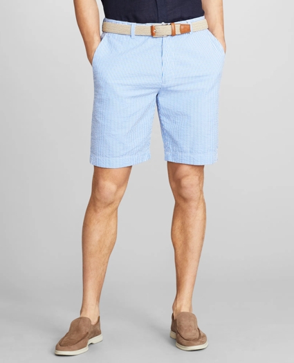 Stripe Seersucker Shorts, image 1