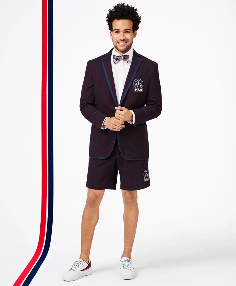 Brooks Brothers x FILA Striped Seersucker Newport Shorts, image 2