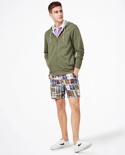 7" Patchwork Madras Shorts, image 2