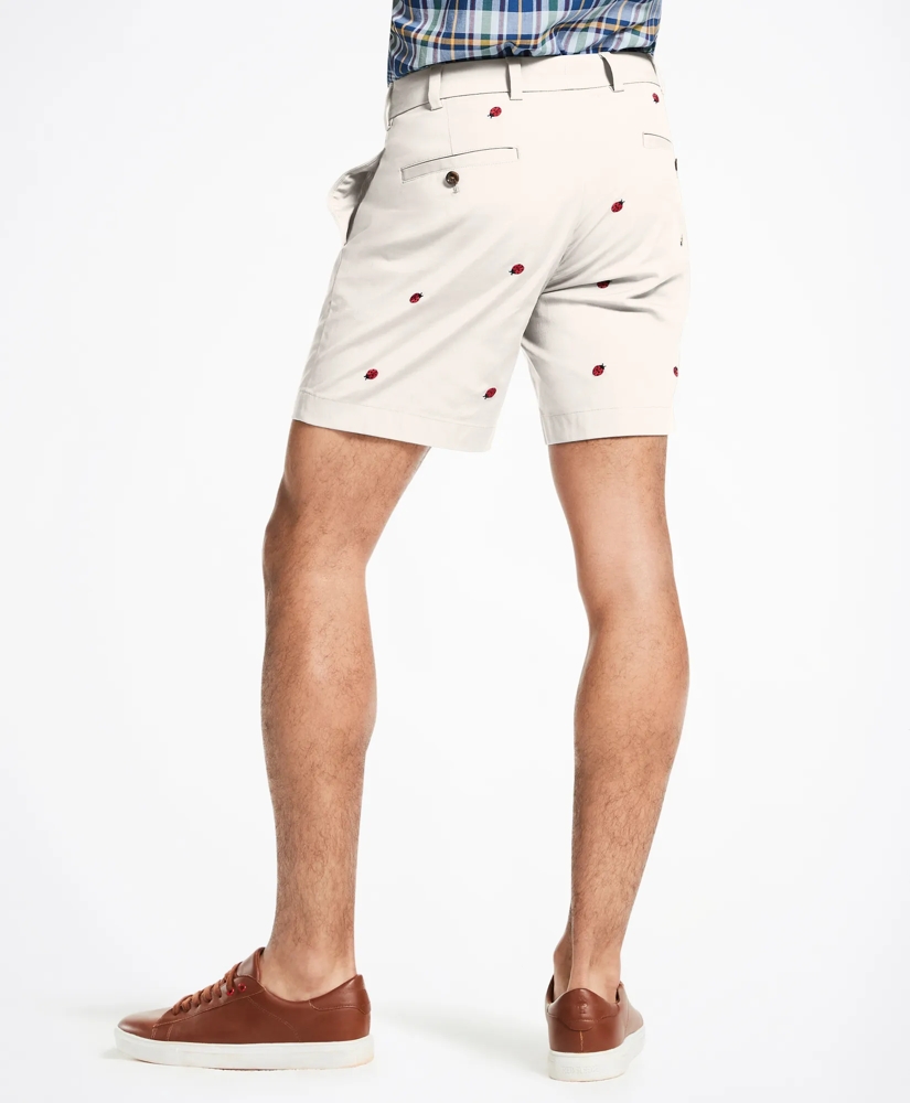 7" Ladybug Embroidered Shorts, image 3