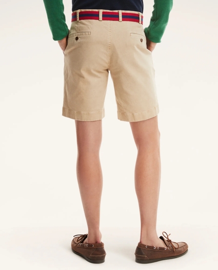 9" Stretch Washed Canvas Shorts, image 2